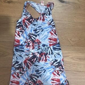 Tie-Dye 4th of July coverup